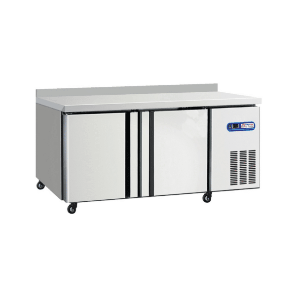 Table Réfrigérée 2 Portes Avec Dosseret PRESTIGE - Profondeur 600 mm - Positive